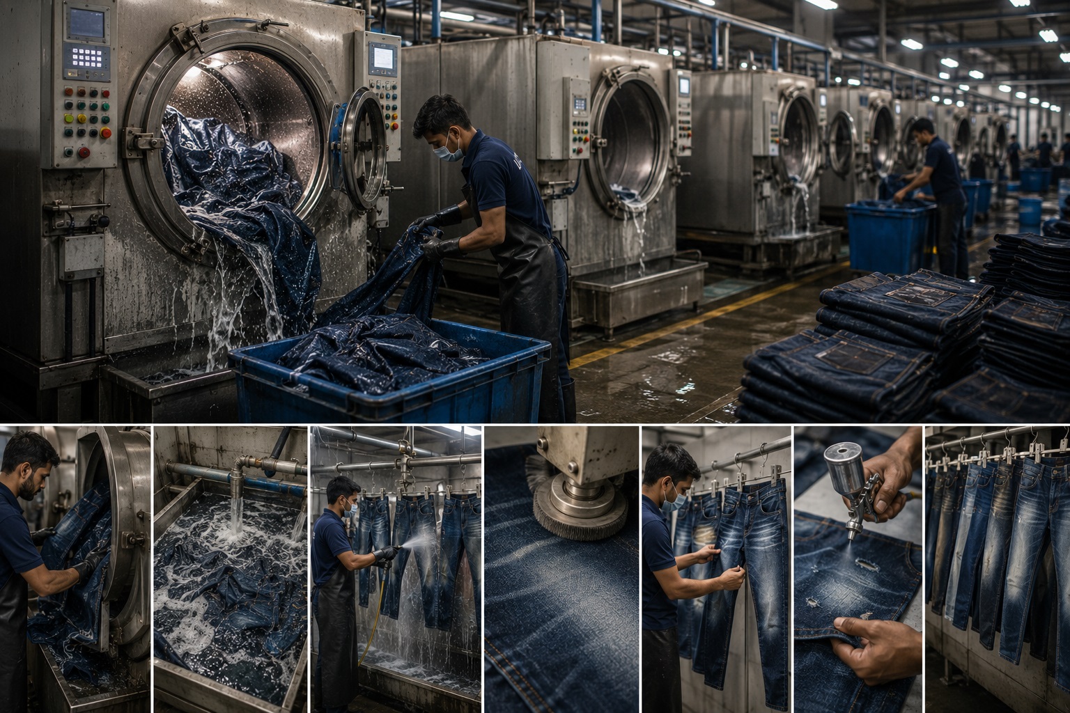 denim washing & dry processing